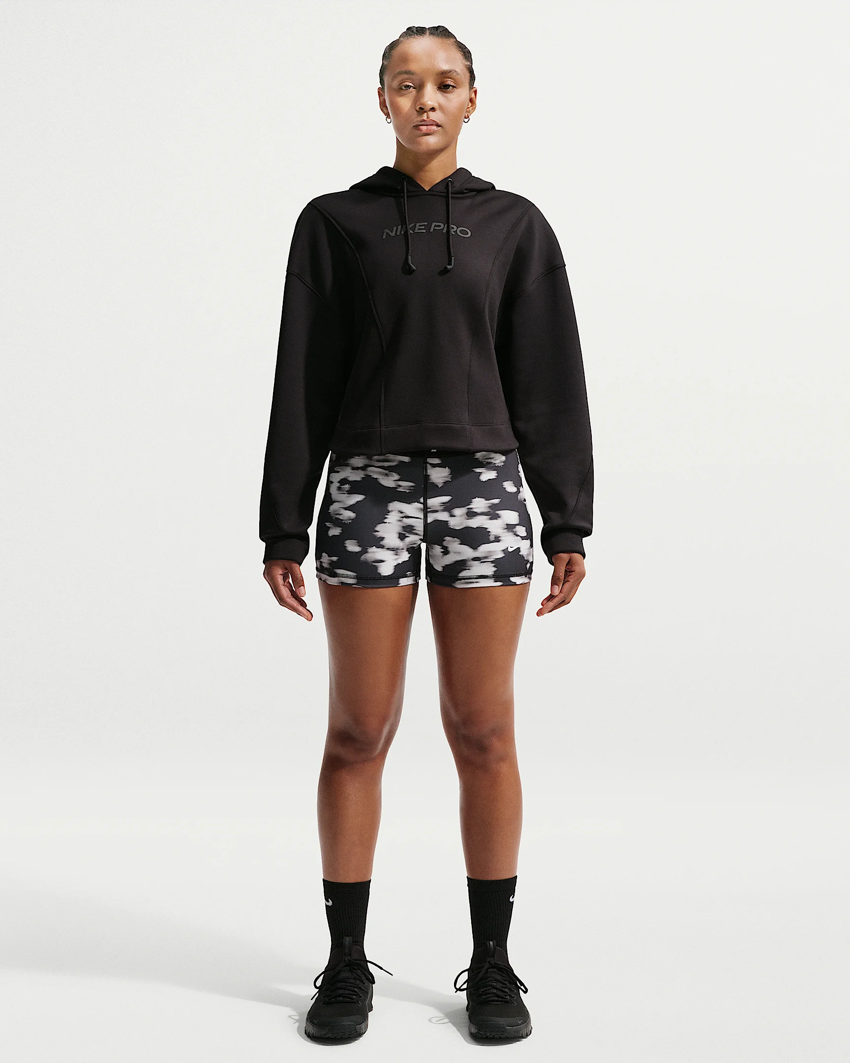 Nike Pro Women's 3" Mid-Rise Printed Biker Shorts - 1