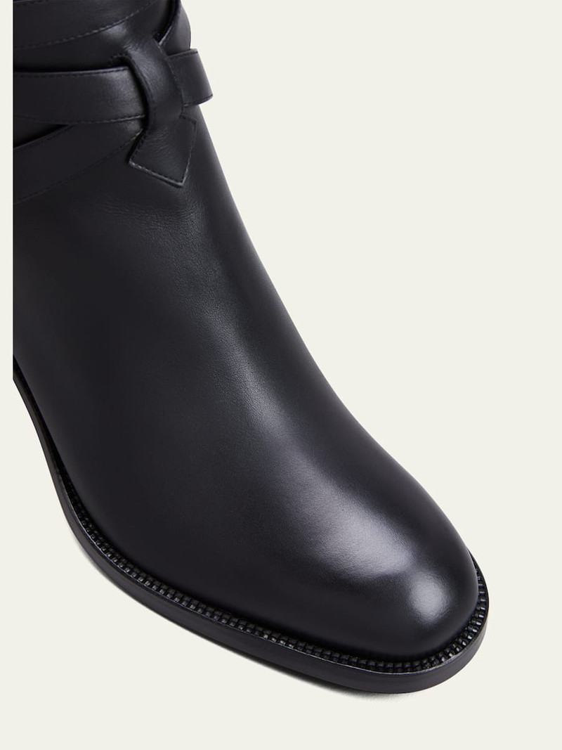 Christian Louboutin Karistrap Leather 70mm Red Sole Ankle Boot outlook