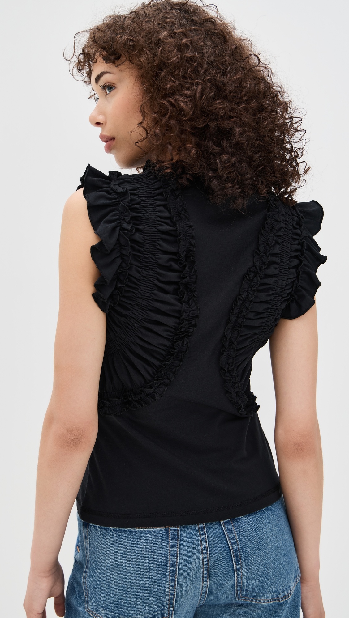 Val Sleeveless Ruffled Top - 2