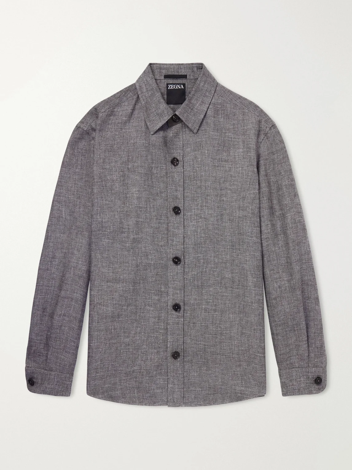 Cashmere, Linen and Silk-Blend Overshirt - 1