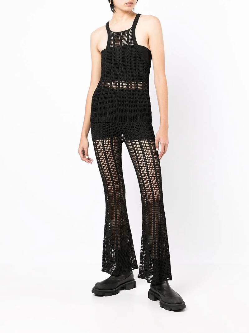 Dion Lee open-knit sleeveless top outlook