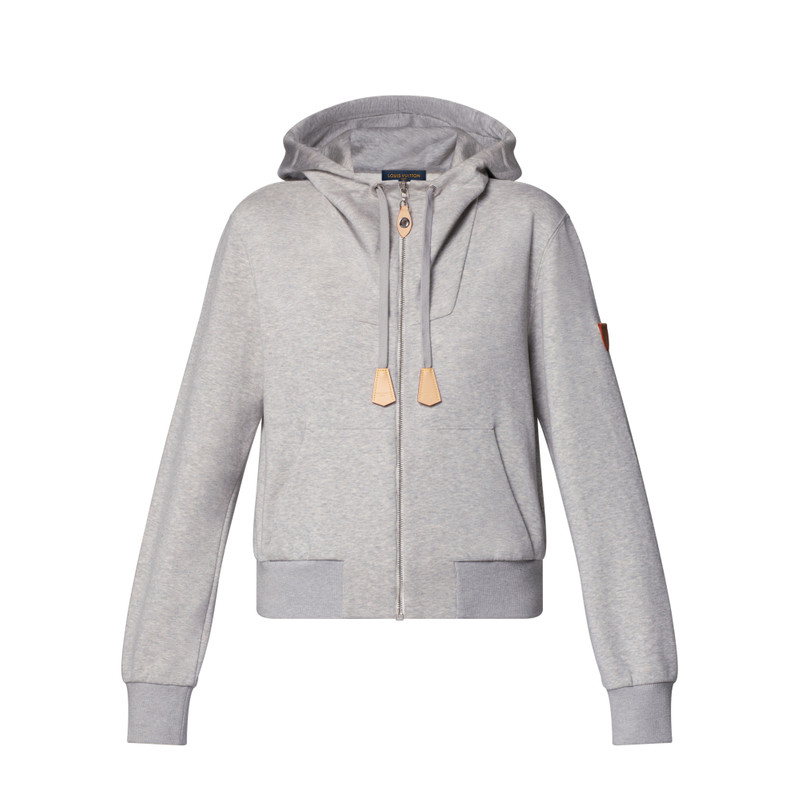 가죽 악센트 Hoodie 1