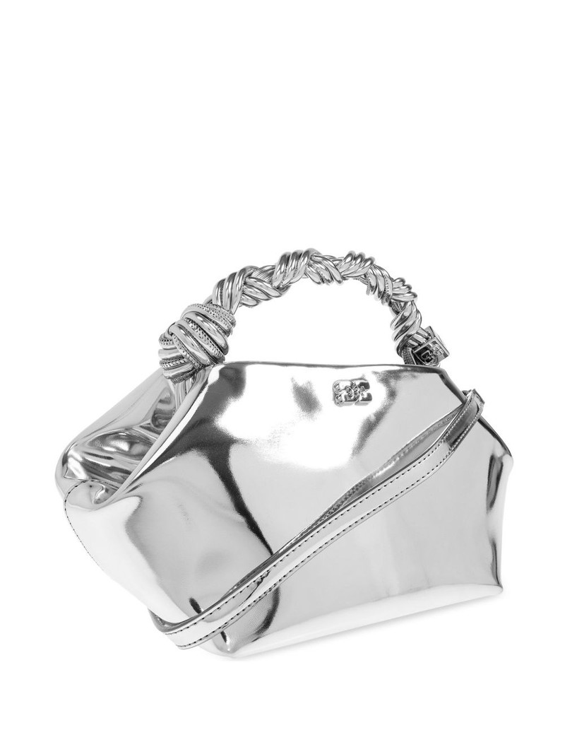 GANNI twisted-handle tote bag outlook