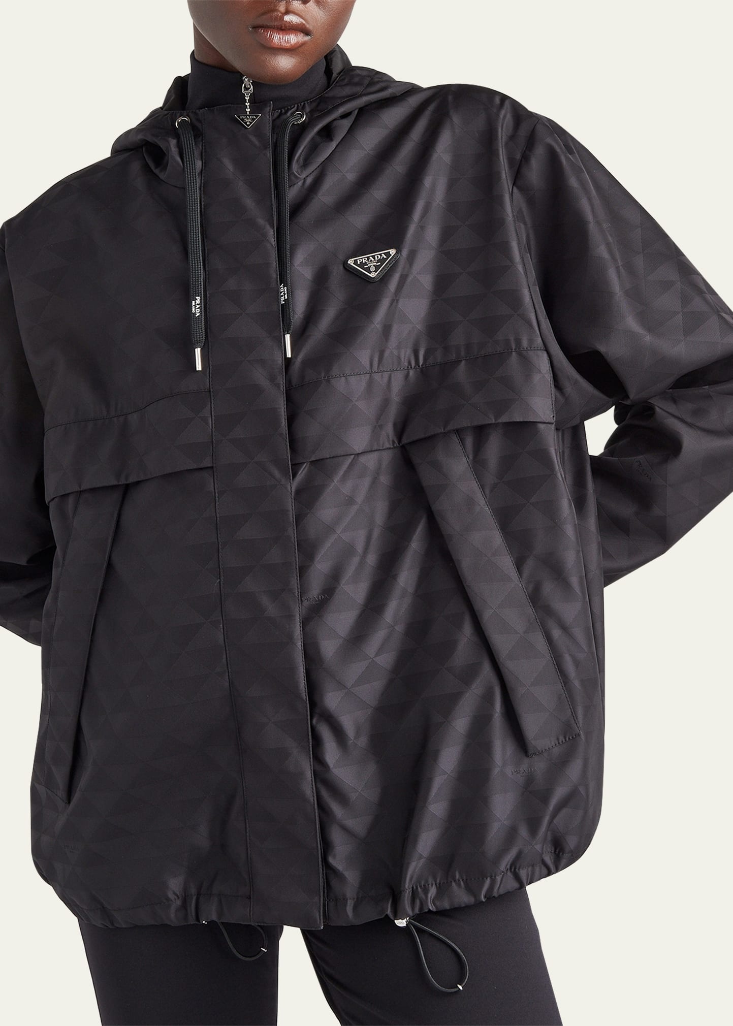 Printed Nylon Zip-Front Jacket - 4