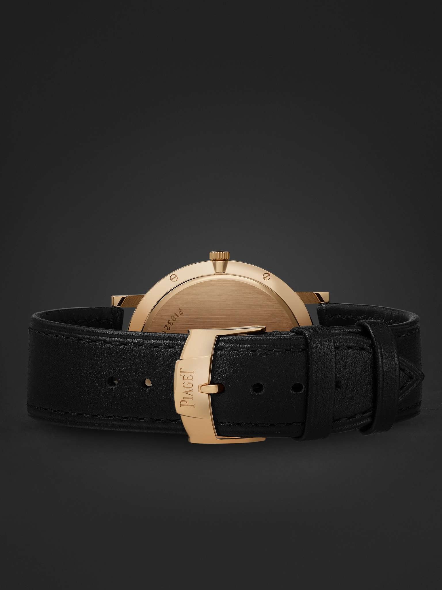 Altiplano Hand-Wound 38mm 18-Karat Rose Gold and Alligator Watch, Ref. No. G0A31114 - 3