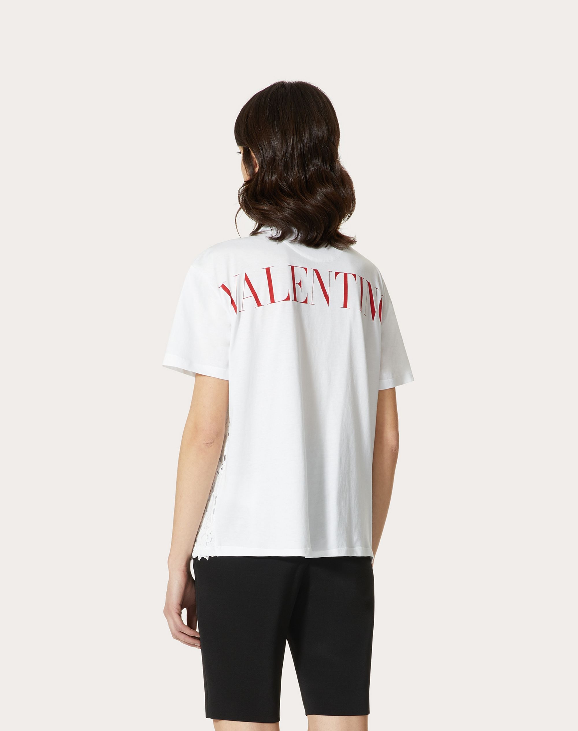 JERSEY AND MACRAMÉ T-SHIRT - 4