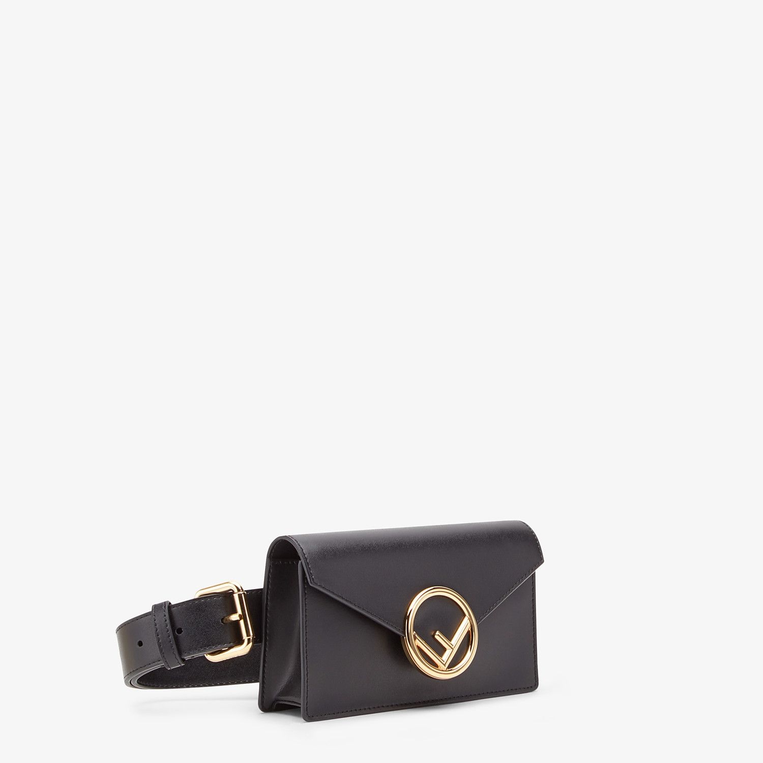 Black leather belt bag - 3