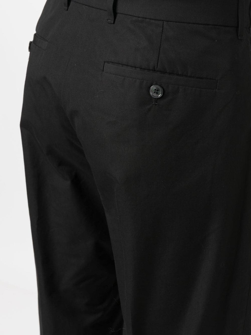 drawstring-waist straight-leg trousers 5