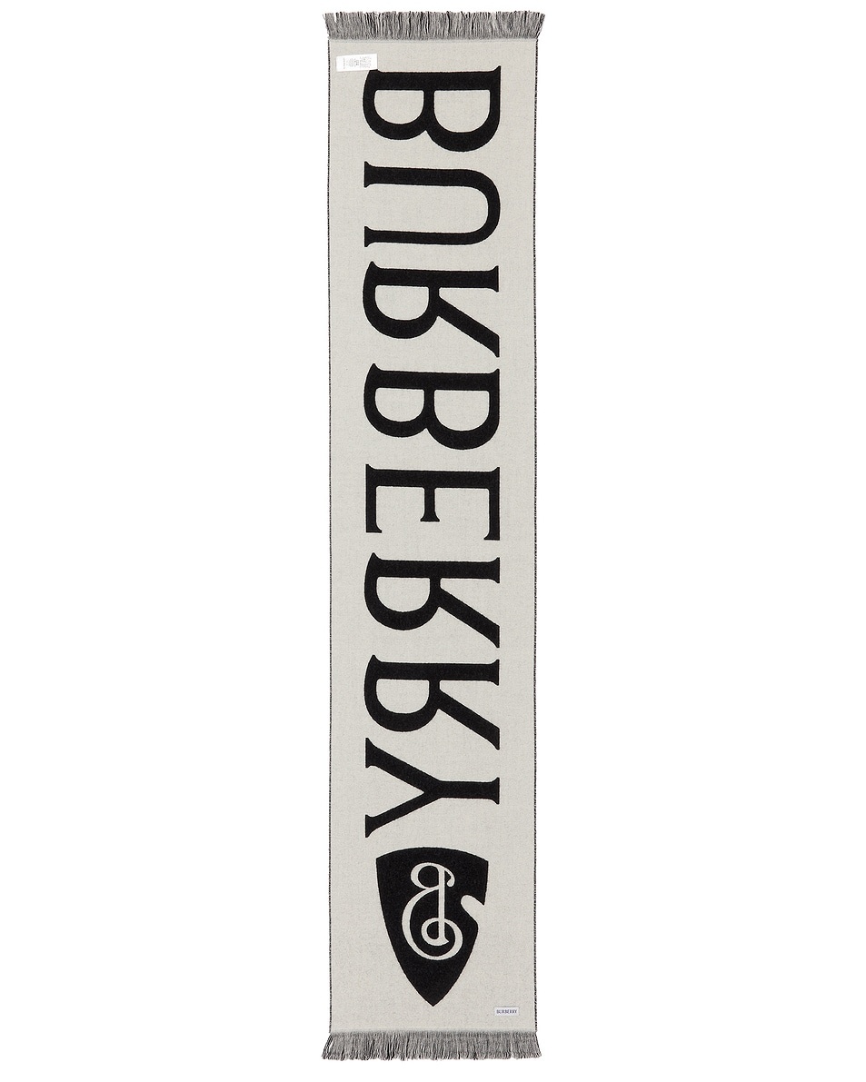 168x33 Text Wool Scarf - 3