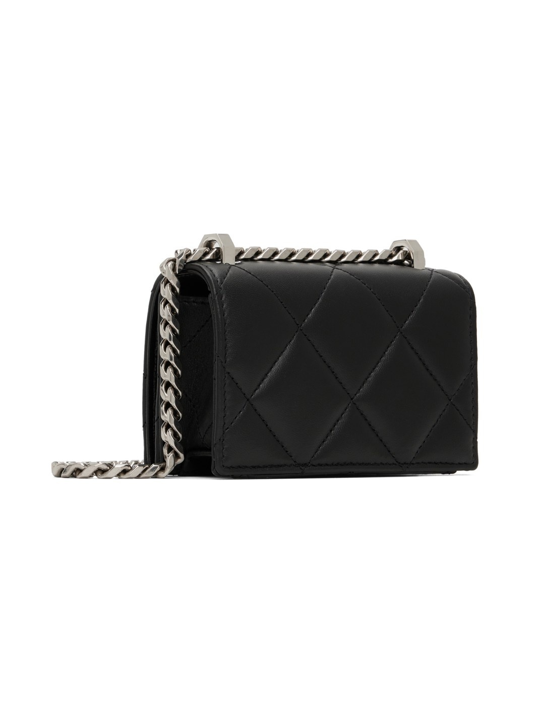 Black Micro Jewelled Satchel - 3