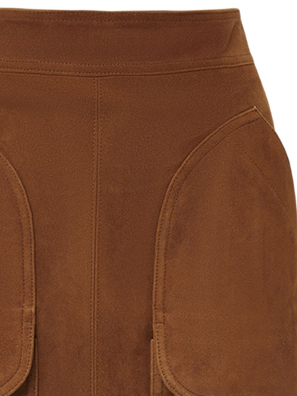 Norwood pocket-detail suede mini skirt - 2