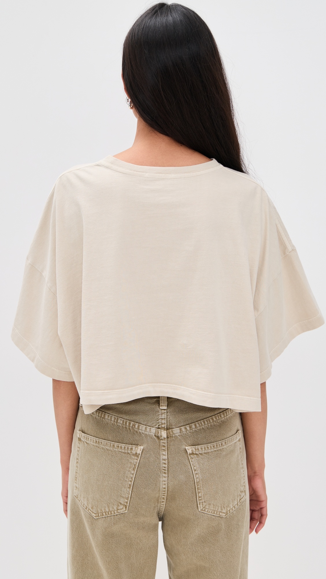 Arli Oversized Cropped Tee - 2