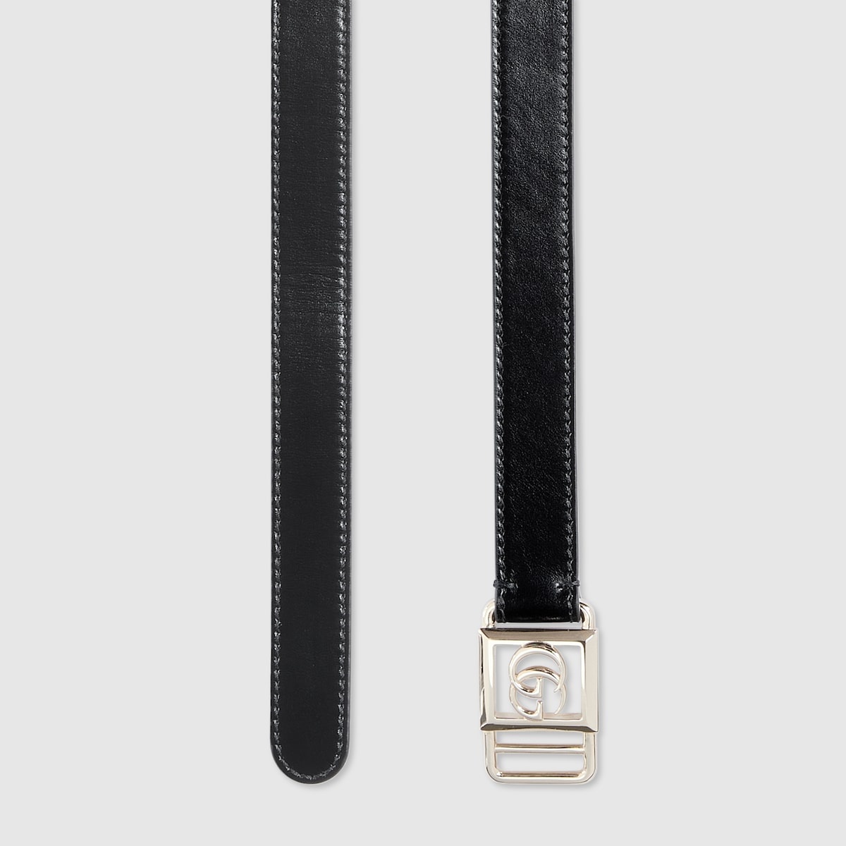 Thin belt with Double G buckle - 2