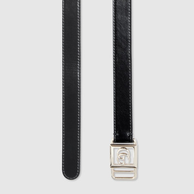 GUCCI Thin belt with Double G buckle outlook
