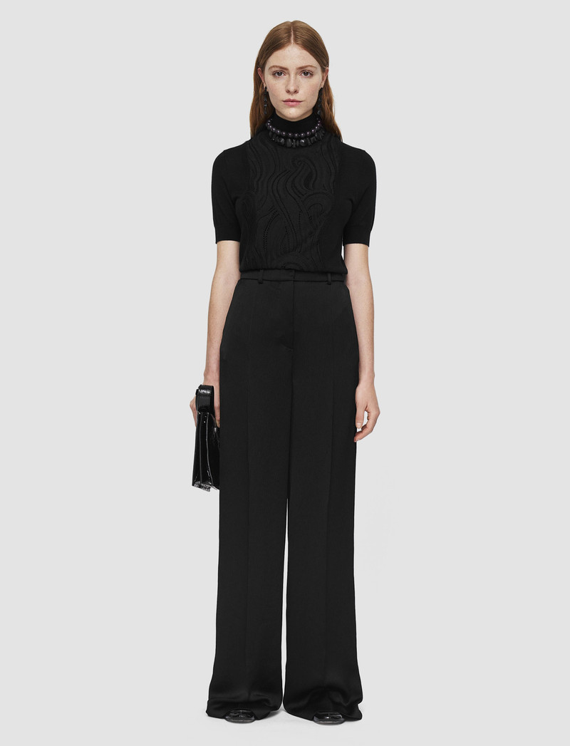 JOSEPH Alana Textured Viscose Trousers outlook