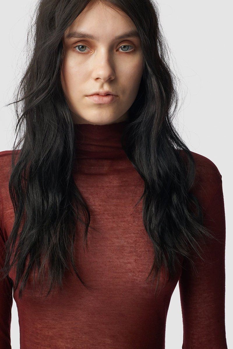 Kaisu Standard Fit Long Sleeve Turtle Neck Tee 4