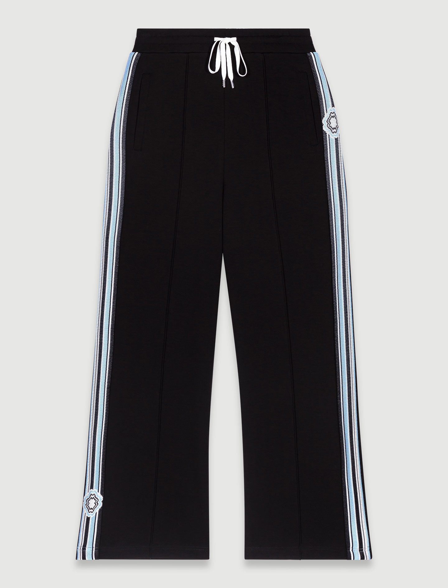 Wide-leg striped jogging bottoms - 1