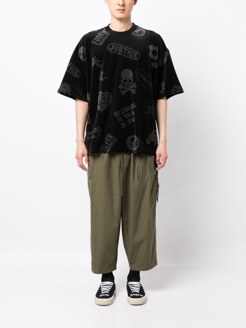 mastermind JAPAN cotton-blend cargo trousers outlook