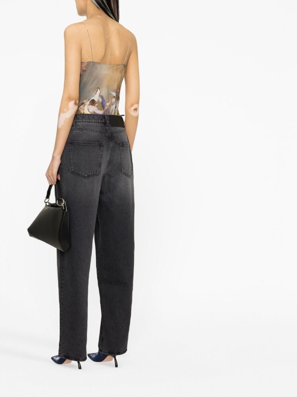 loose-fit paperbag jeans - 4