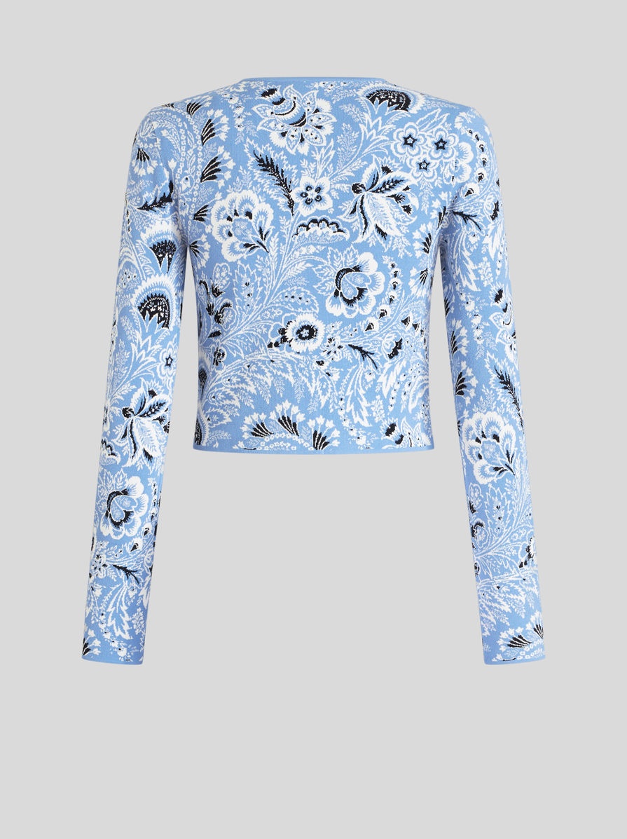 PAISLEY JACQUARD CARDIGAN - 6