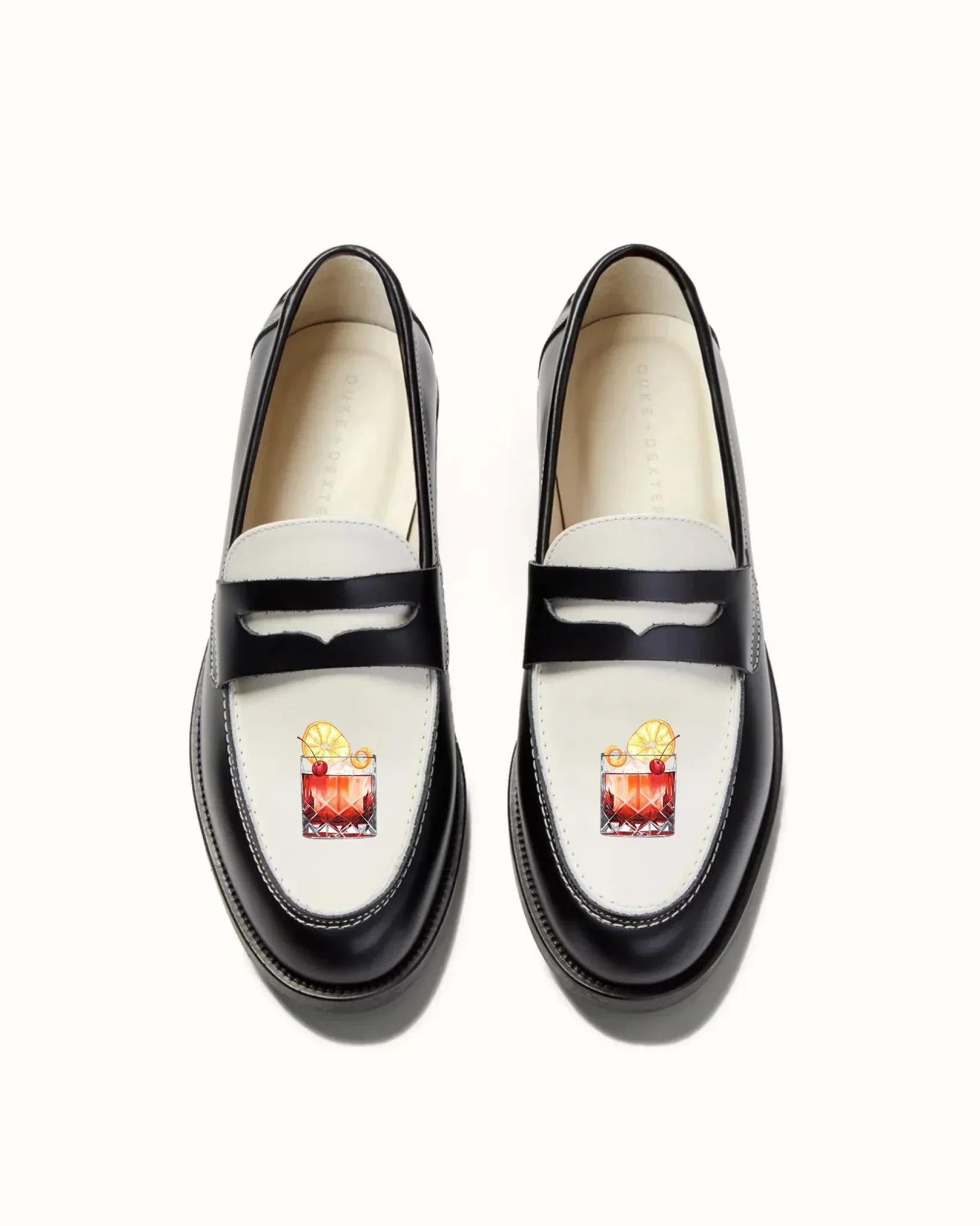 Hand-Painted Motif Penny Loafer - Men's - 1