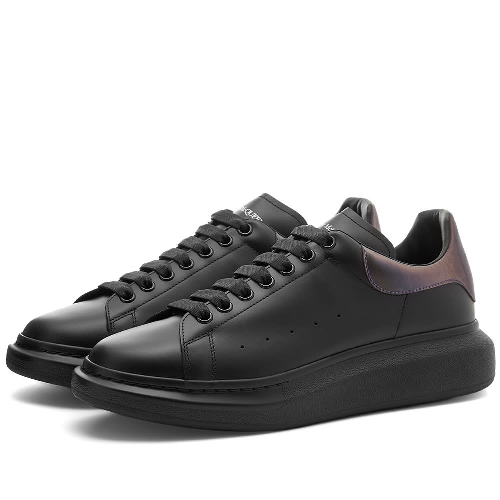 Alexander McQueen Iridescent Heel Tab Wedge Sole Sneaker - 1