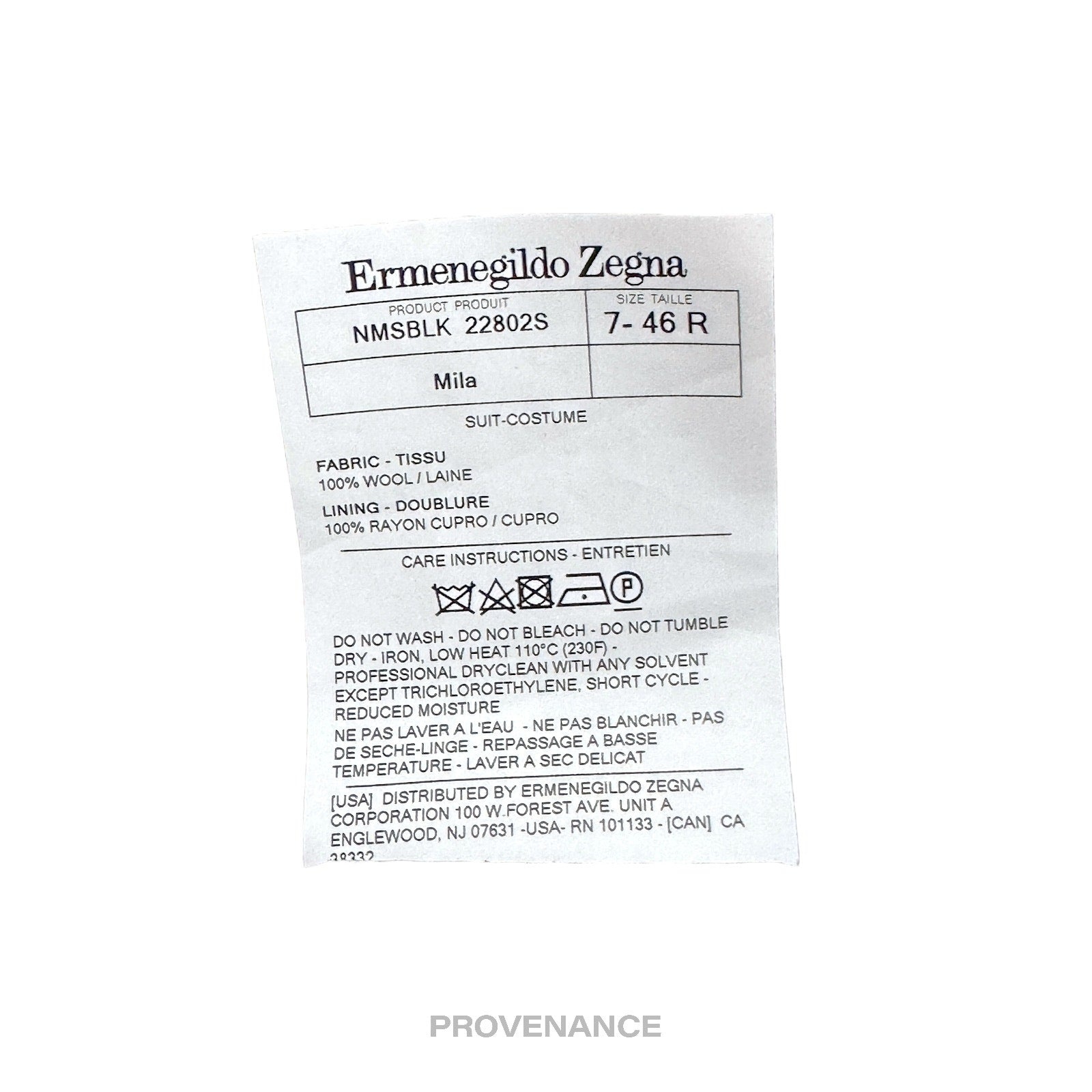 Zegna Black Dinner Jacket Coat Tuxedo - Peak 36 46 - 14