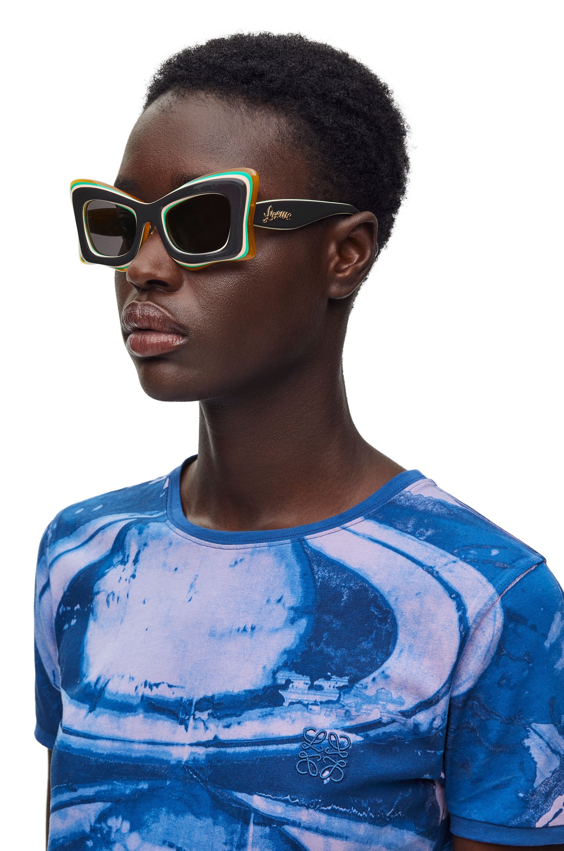 Multilayer Butterfly sunglasses in acetate - 2