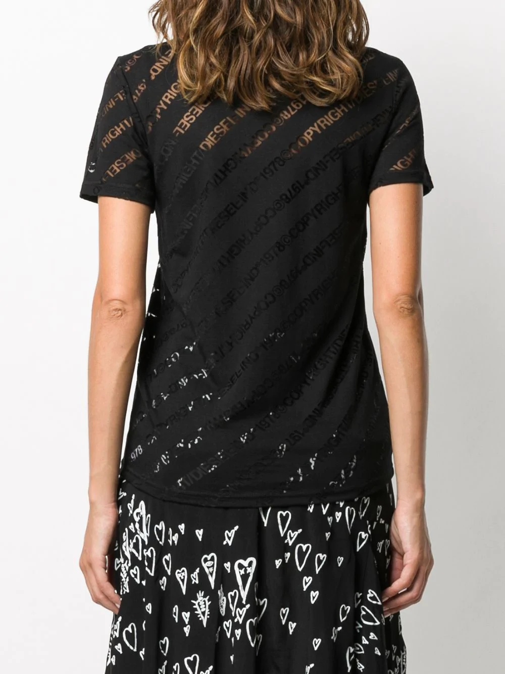 sheer-logo T-shirt - 4