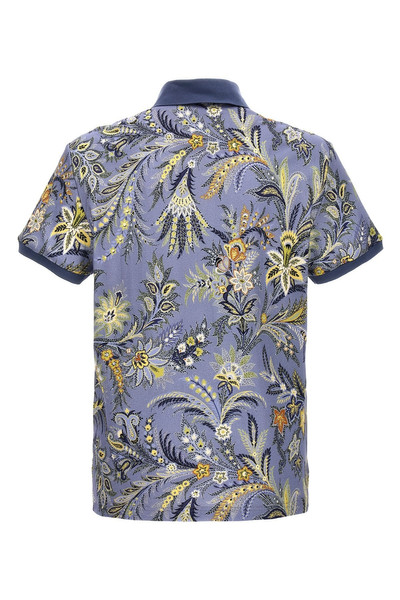 Etro Floral print polo shirt outlook