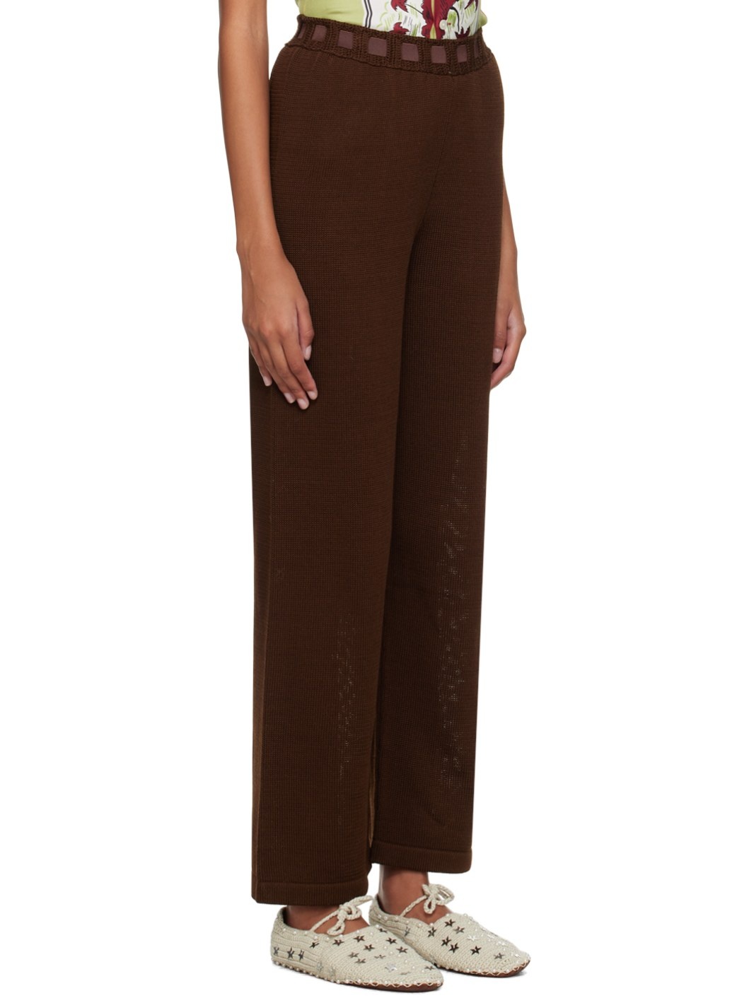 Brown Johnny Knit Trousers - 2