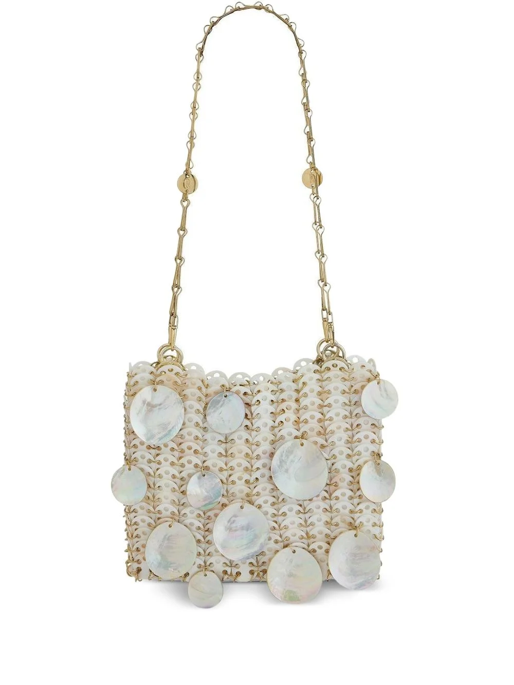 1969 shell-embellished chain mini bag - 1