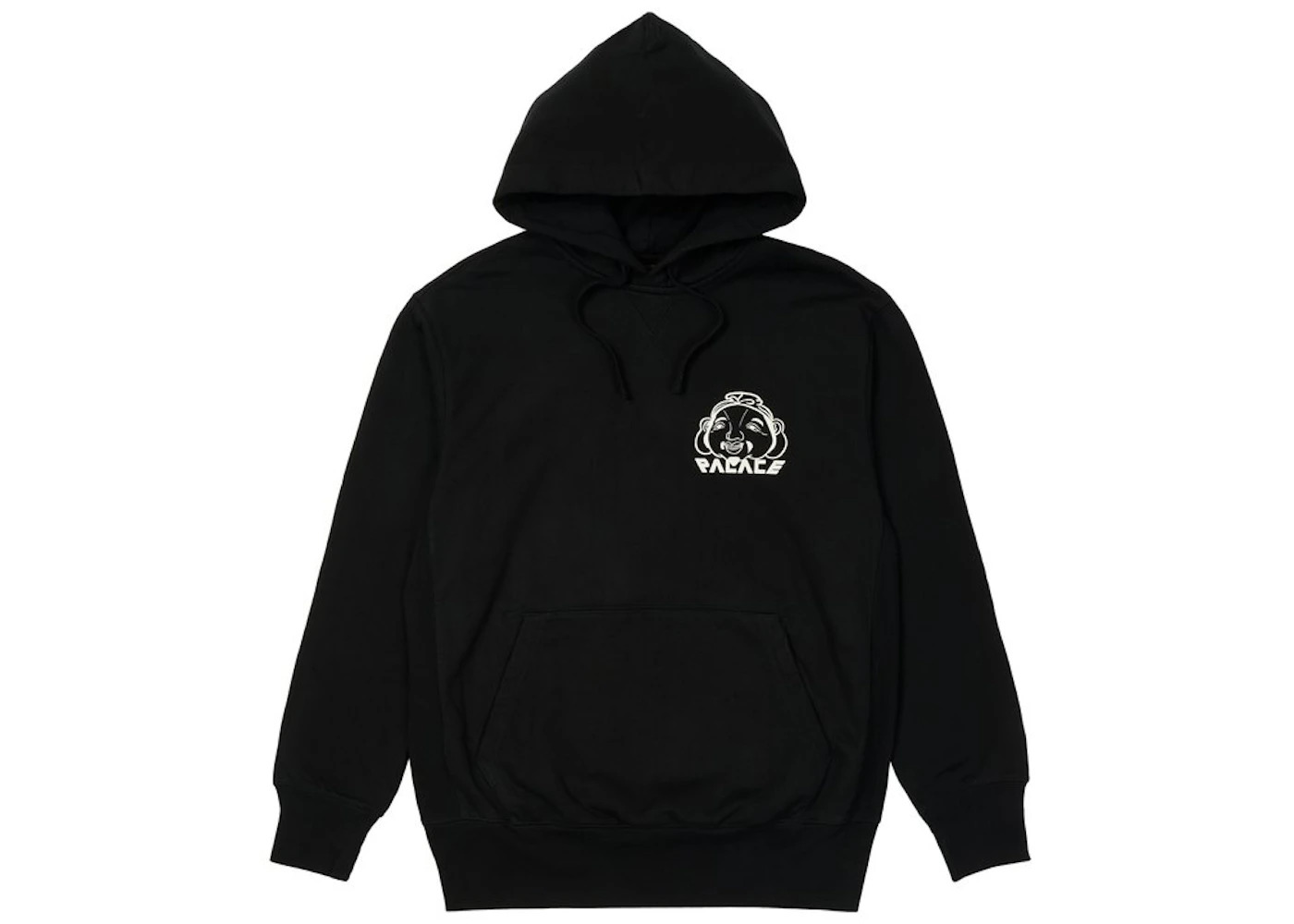 Palace x Evisu Tri-Godhead Hood Black - 2