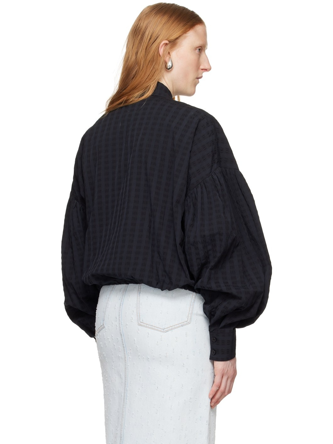 Black Drawstring Shirt - 3