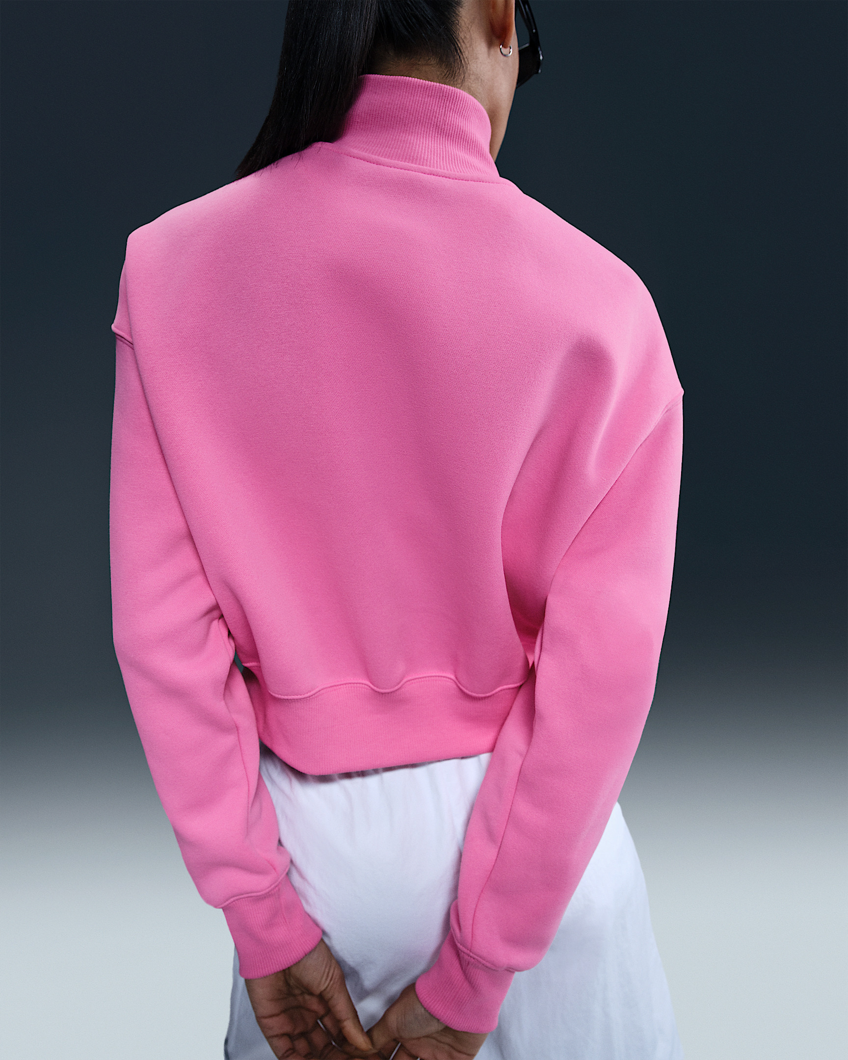 Nike Sportswear Phoenix Fleece Women's 1/4-Zip Cropped Sweatshirt - 2