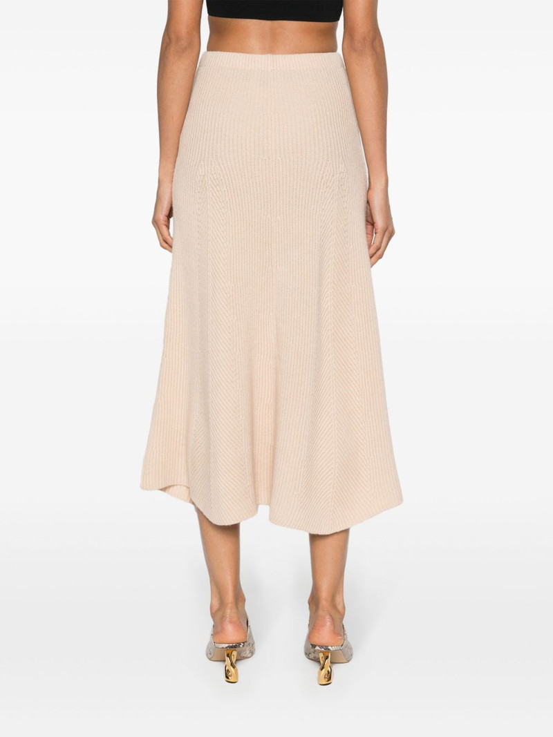 ribbed-knit midi skirt 4