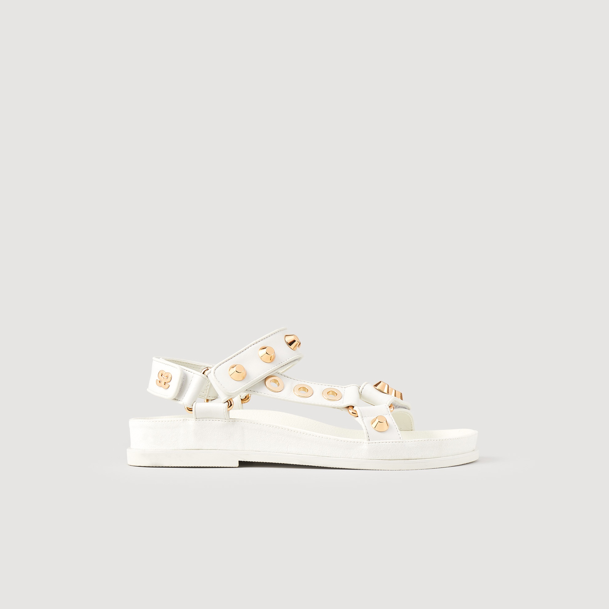 Studded leather sandals - 1