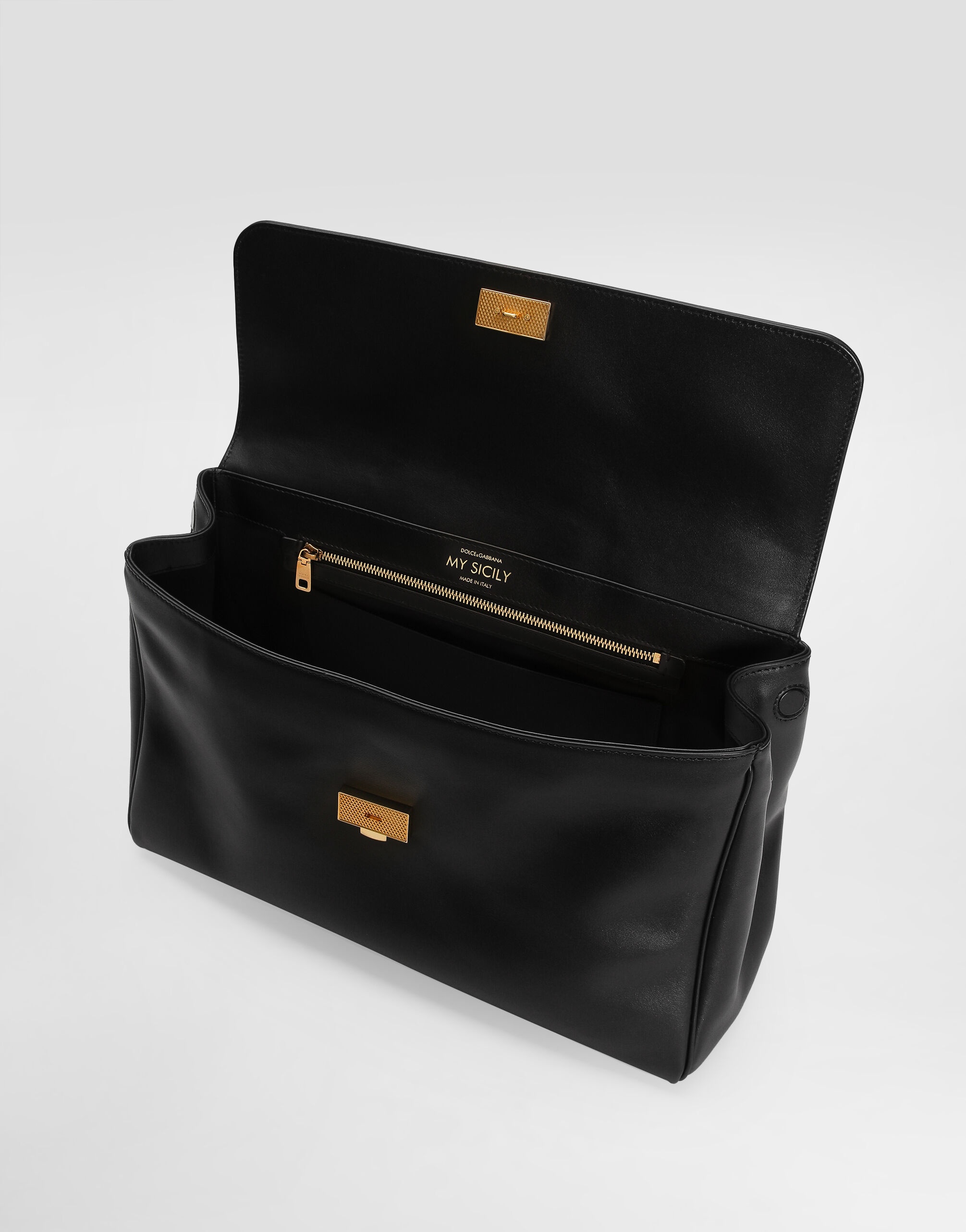 【DOLCE & GABBANA】My Sicily handbag in plonge' calfskin My Sicily handbag in plongé calfskin in Brown for Women