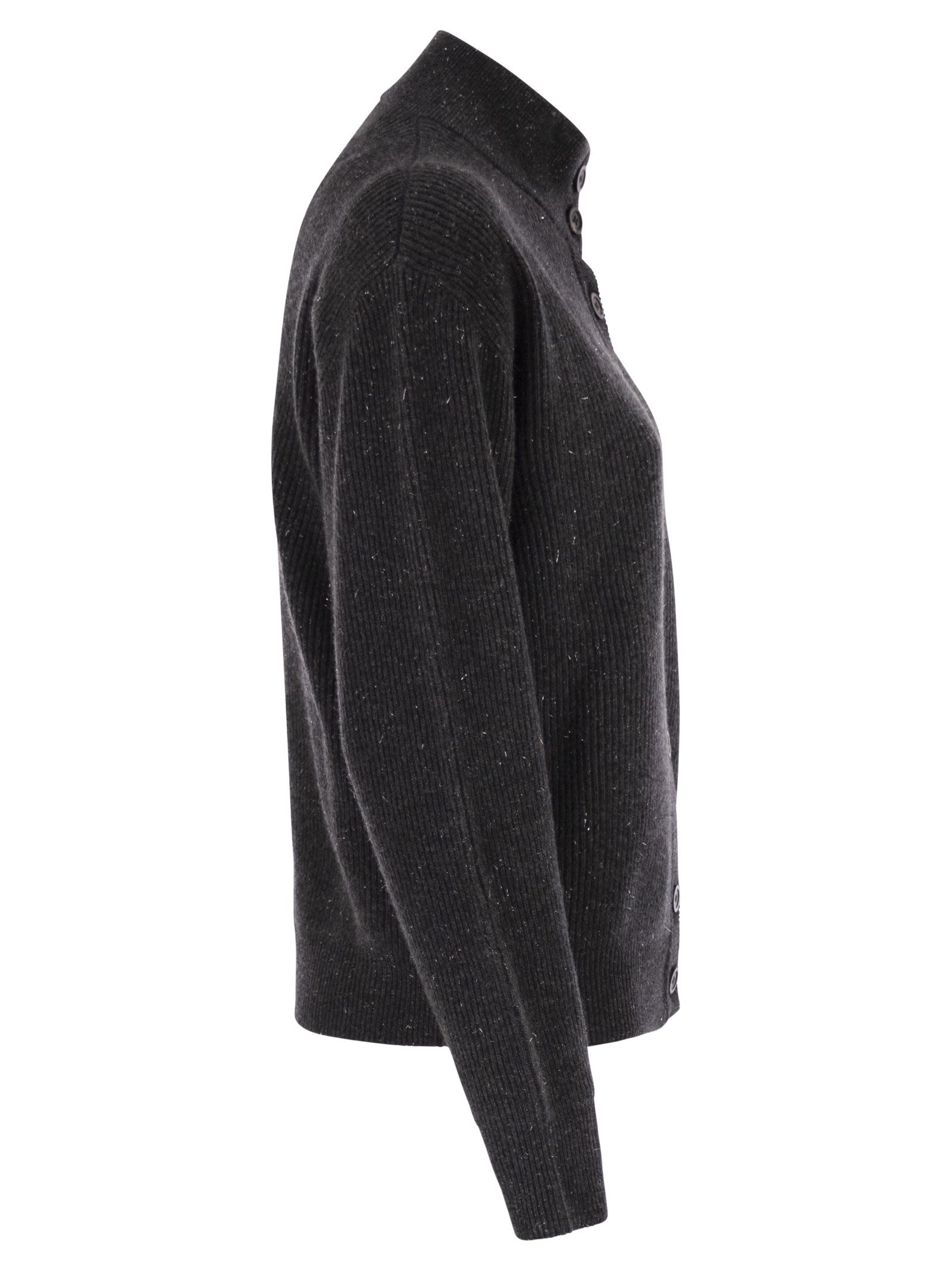 PESERICO - Peserico Women Cardigan With Buttons In Wool, Silk And Cashmere - 3