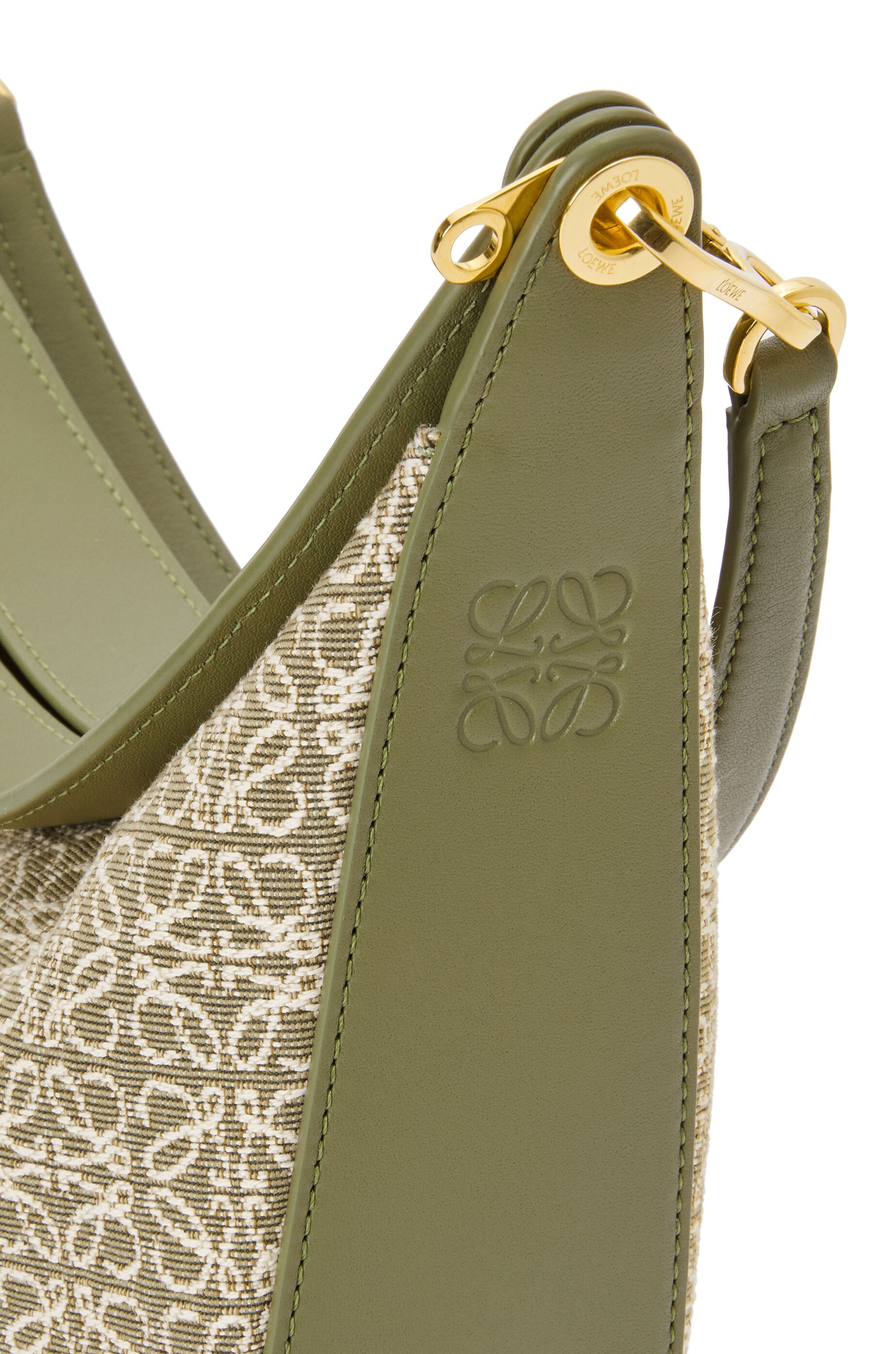 LOEWE Luna bag in Anagram jacquard and classic calfskin - 8