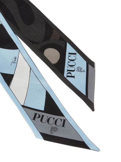 PUCCI Marmo-print silk scarf outlook