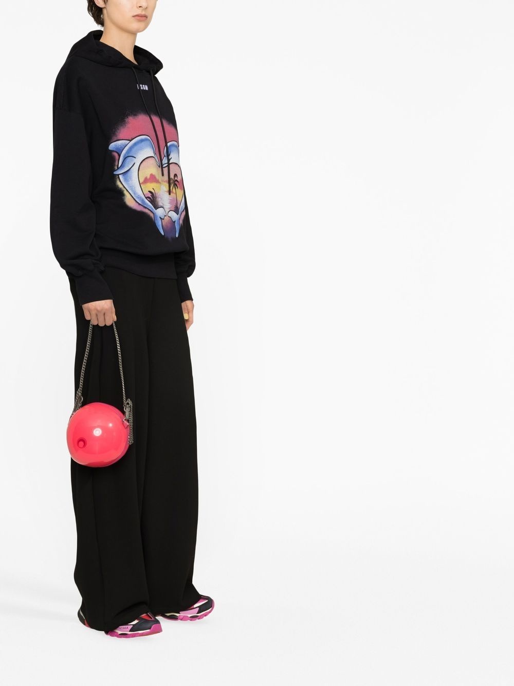 graphic-print hoodie - 3