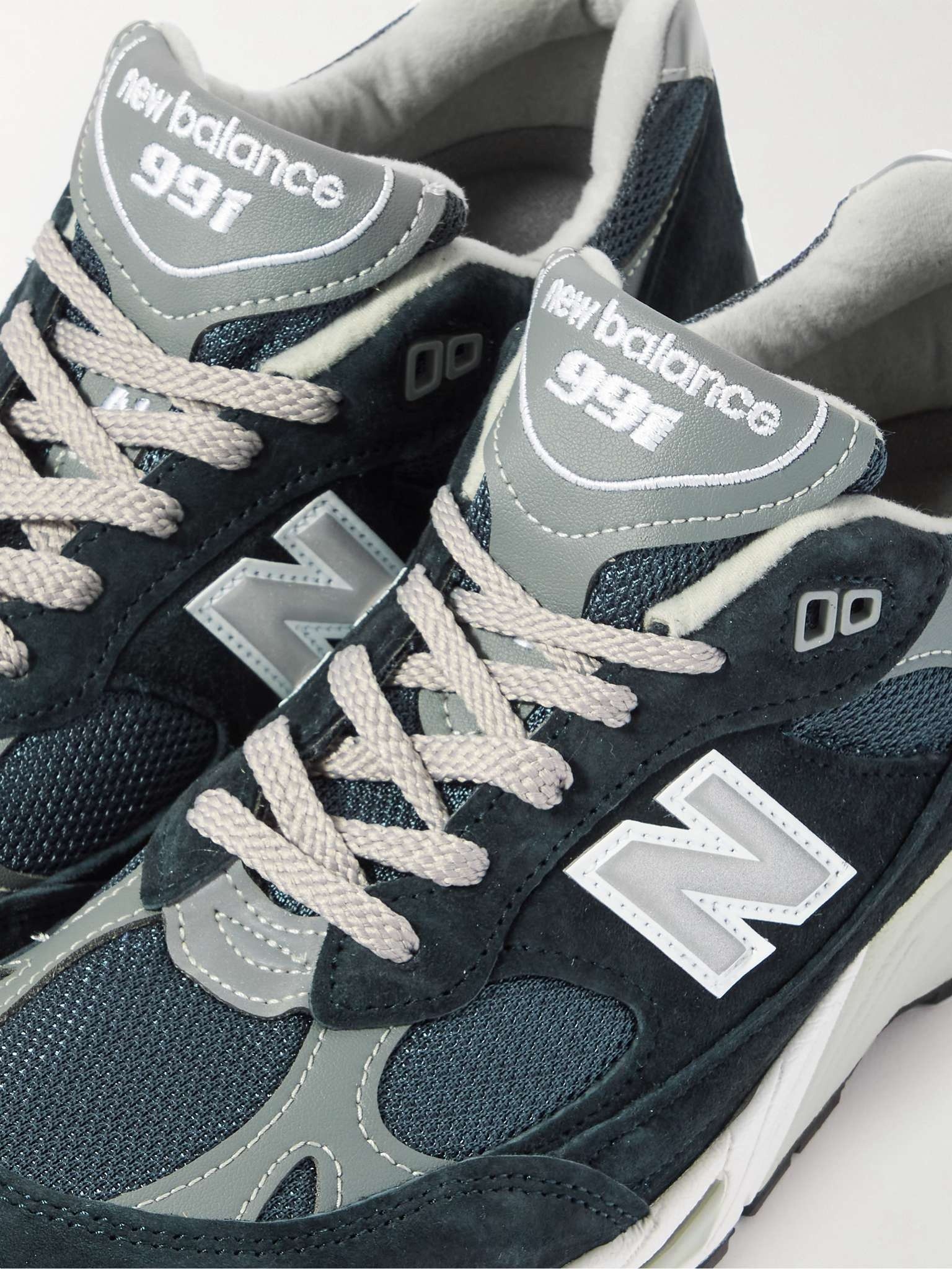 New Balance 991 Suede, Mesh and Leather Sneakers | mrporter 