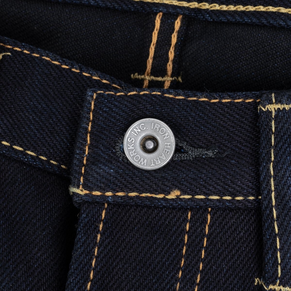 IH-555S-21ib 21oz Selvedge Denim Super Slim Cut Jeans - Indigo/Black - 10