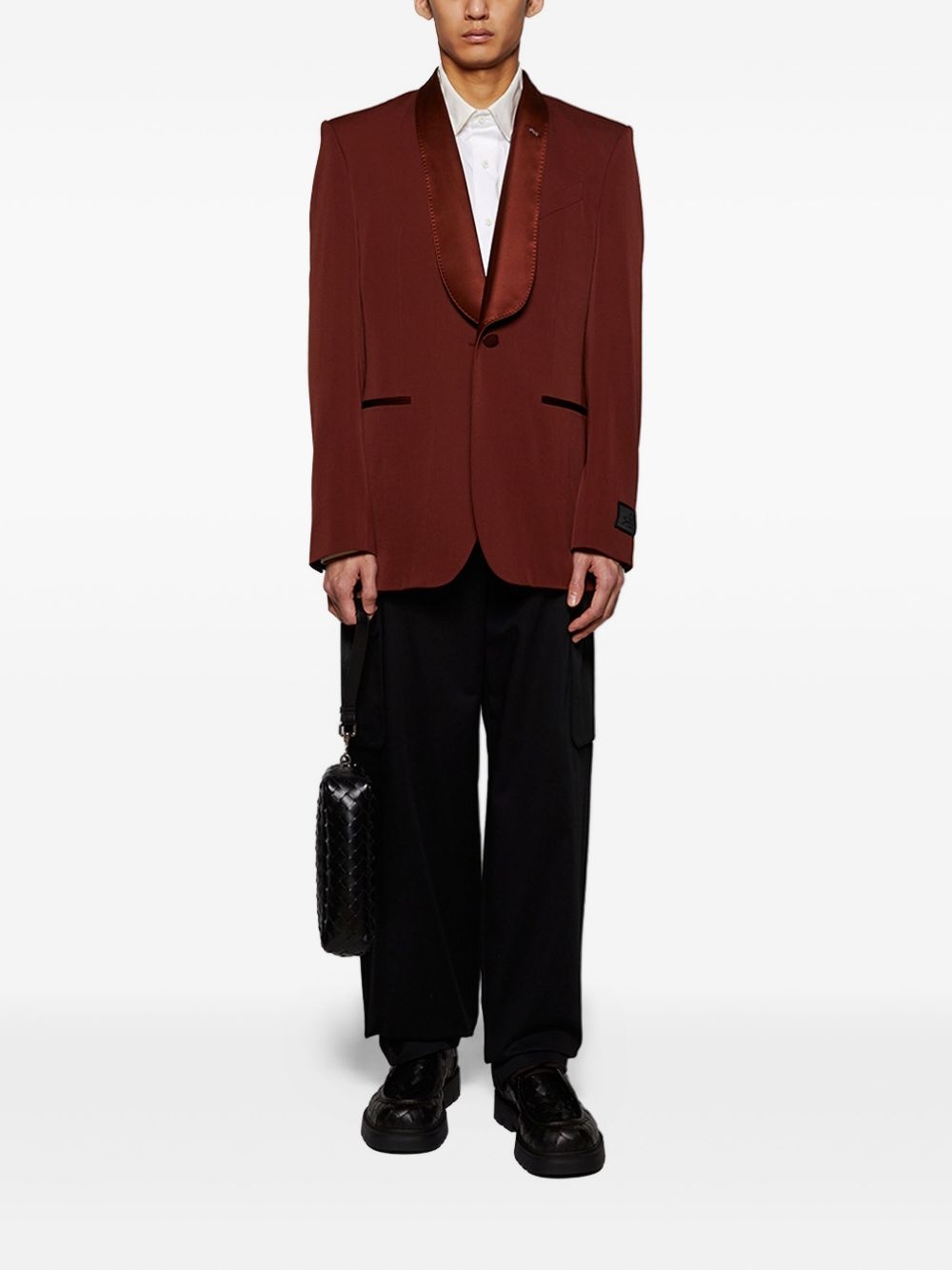 shawl-lapel blazer - 2