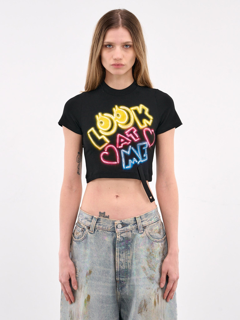 Cropped Graphic Tee - 1