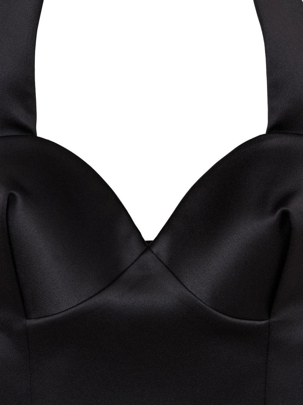 sculpted halter-neck top - 5