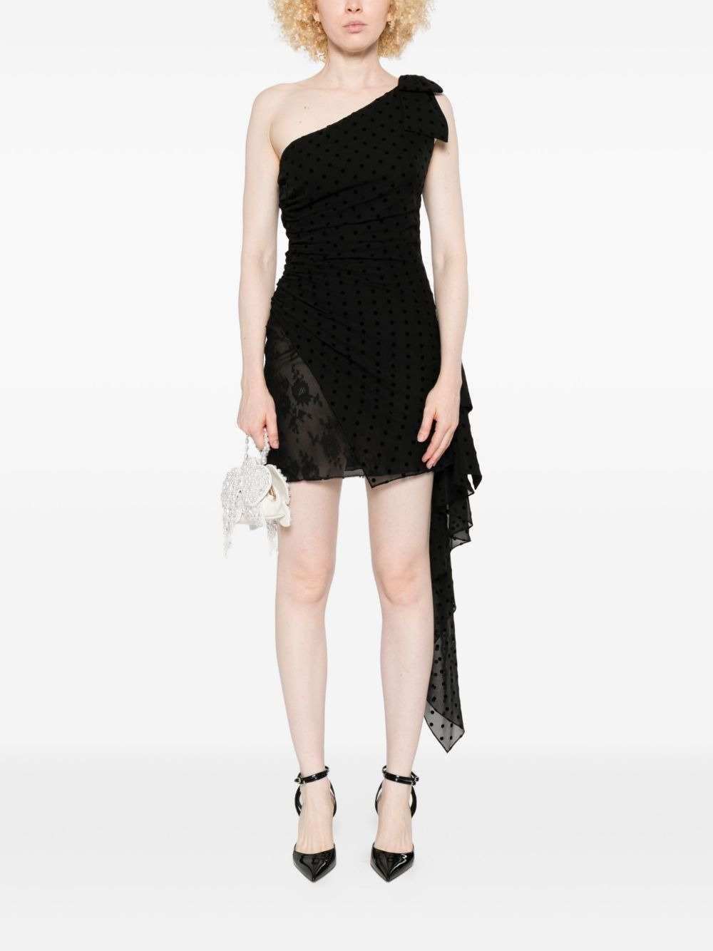 polka-dot ruffled dress - 2