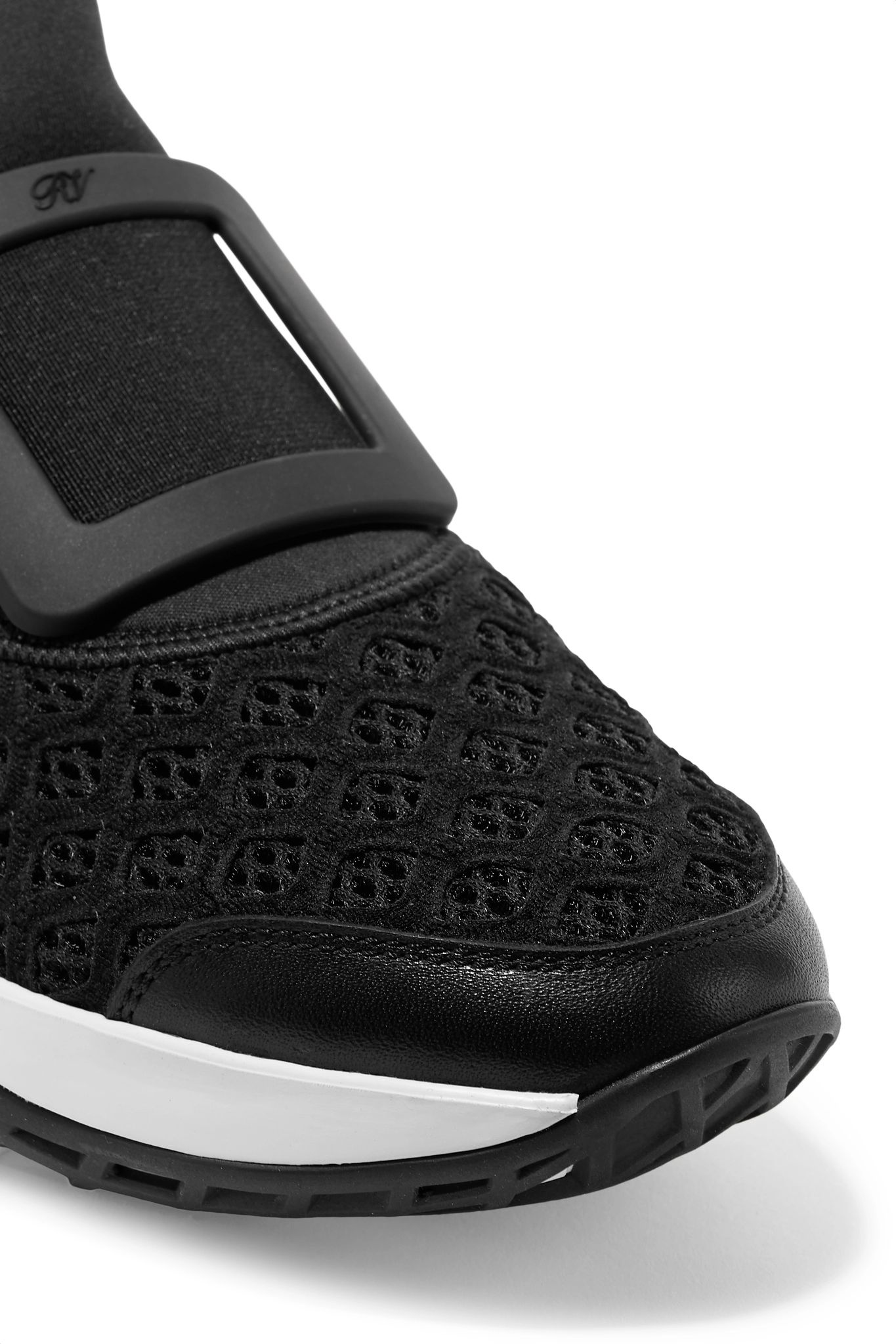 Viv Run neoprene, mesh and leather sneakers - 5