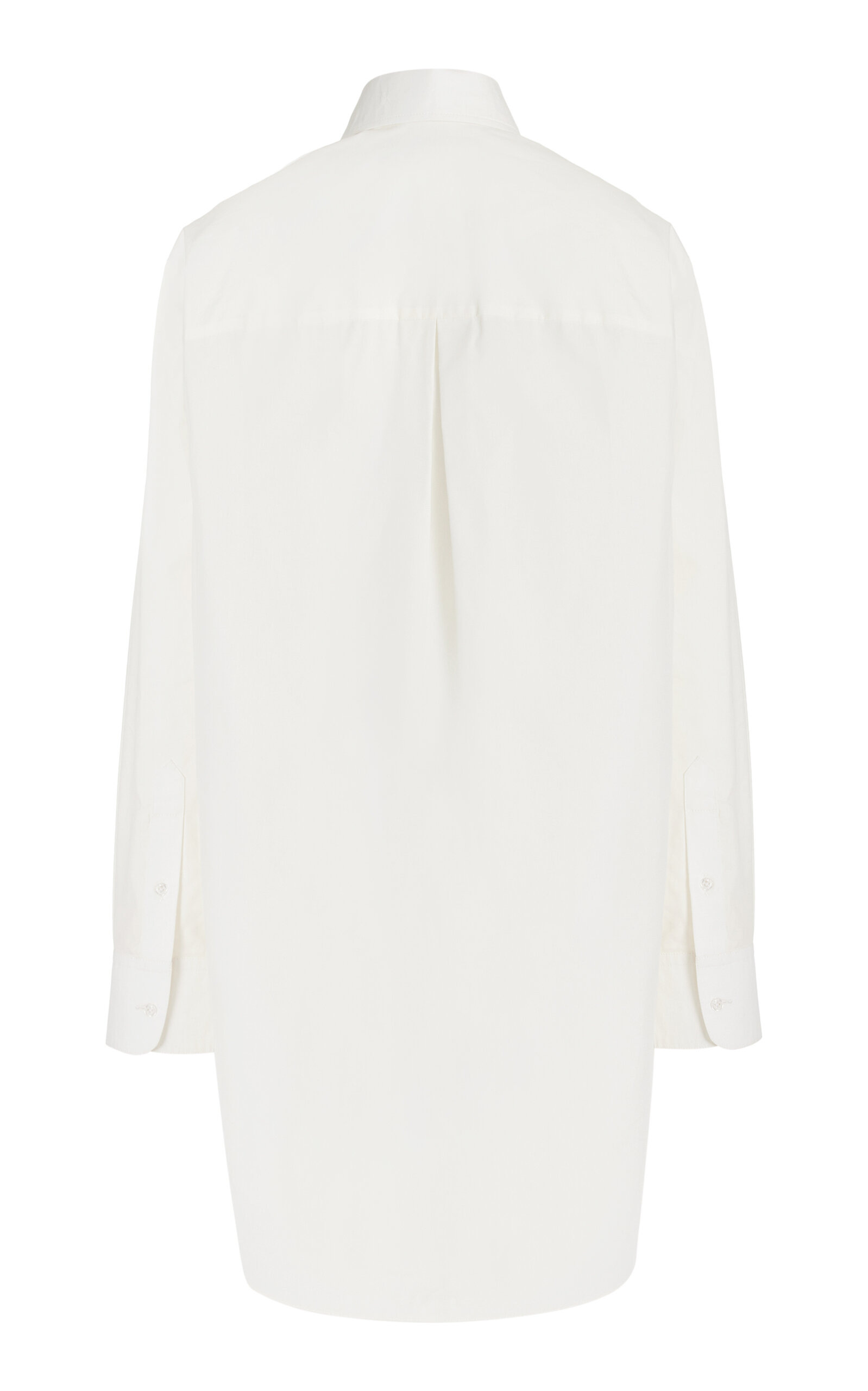 The Phillipa Cotton-Silk Shirt Dress white - 2